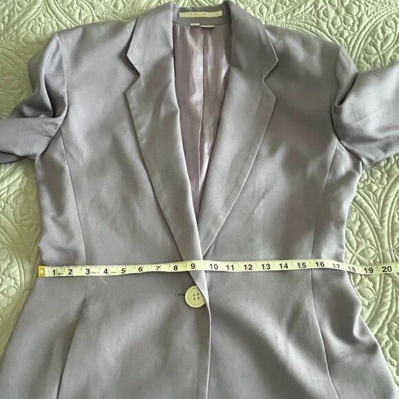 Perry Ellis100% silk Women's  lavender Blazer, Purple  Jacket  Size 10 - Picture 8 of 10